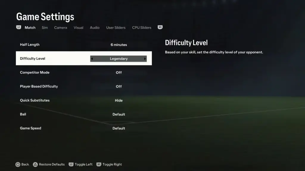 EA FC 24 legendary difficulty